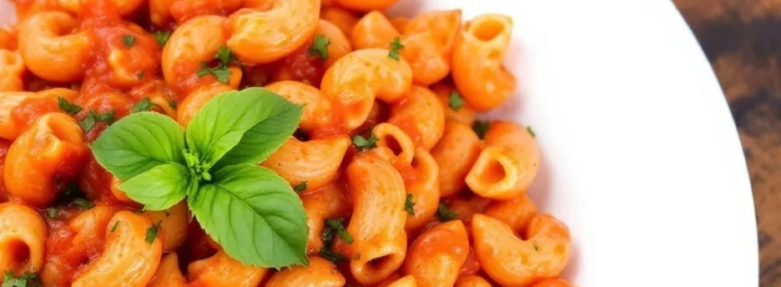 Creamy Tomato Basil Sauce Chifferi Pasta
