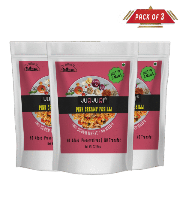 Pink Creamy Fusili Instant Pasta