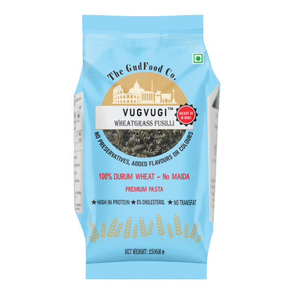 Wheatgrass Fusilli Pasta
